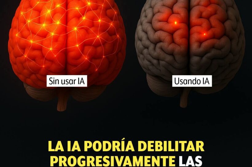 Estudio revela uso de IA atrofia el cerebro